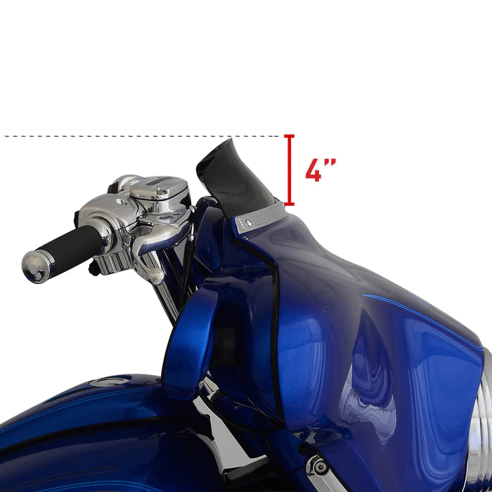 KLOCK WERKS Flare Windshield - 3-1/2" - Dark Tinted - FLHT '96-'13 - KWW-01-0203