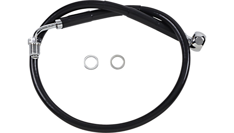 DRAG SPECIALTIES Brake Line - Black - 21-1/2" - FXBR '18+ - 618601-BLK