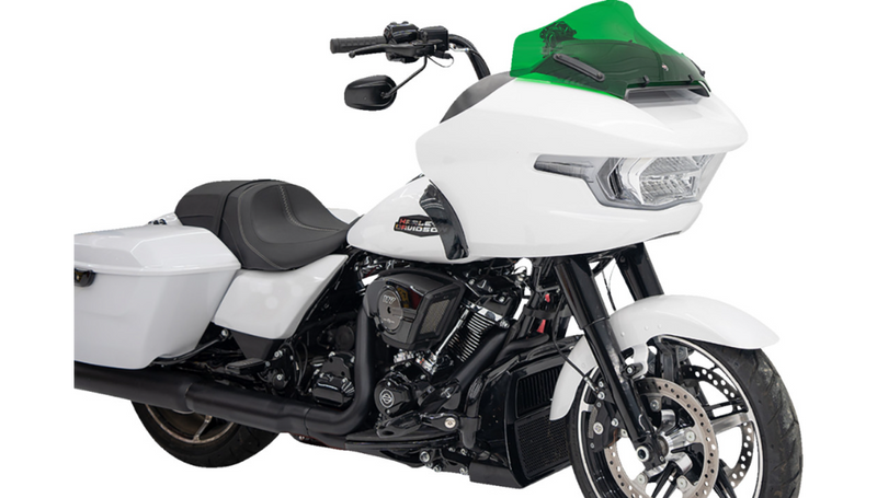 KLOCK WERKS Kolor Flare Windshield - 10" - Green - FLTR 2024+ - KWW-01-0718