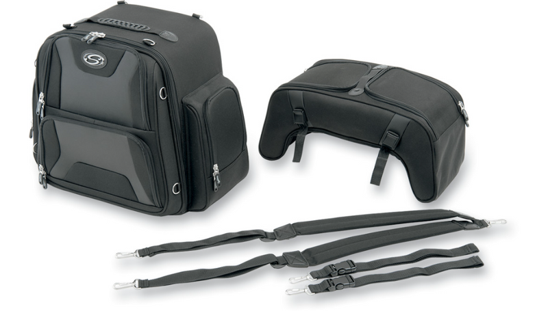 SADDLEMEN FTB3600 Sport Sissy Bar and Combo Bag EX000698 - PartsOutlet.com.au