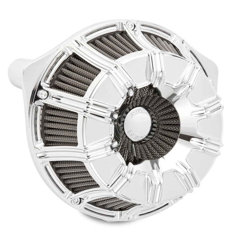 ARLEN NESS 10-GAUGE® INVERTED SERIES AIR CLEANER, CHROME - 00-17 - TWIN CAM (Exc. FBW & 99-01 FI FLT) - 18-942 - PartsOutlet.com.au