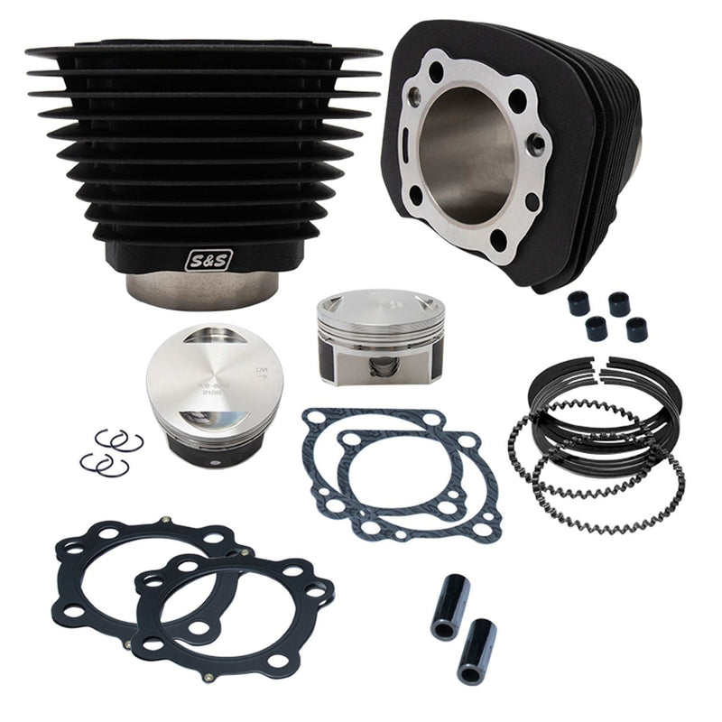 S&S CYCLE 1250cc Conversion Kit for 1986-2021 HD® Sportster® Models - Wrinkle Black Finish 910-0691 - PartsOutlet.com.au