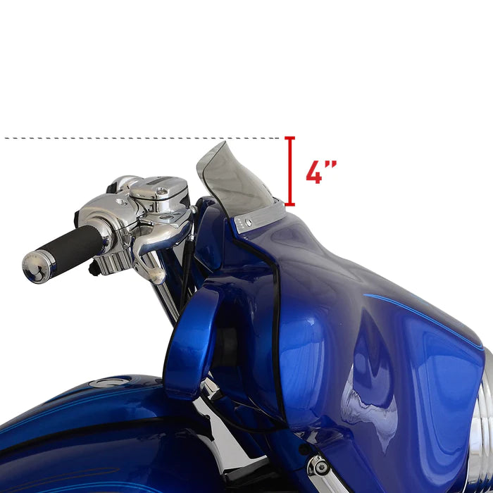 KLOCK WERKS Flare Windshield - 3-1/2" - Tinted - FLHT '96-'13 - KWW-01-0202