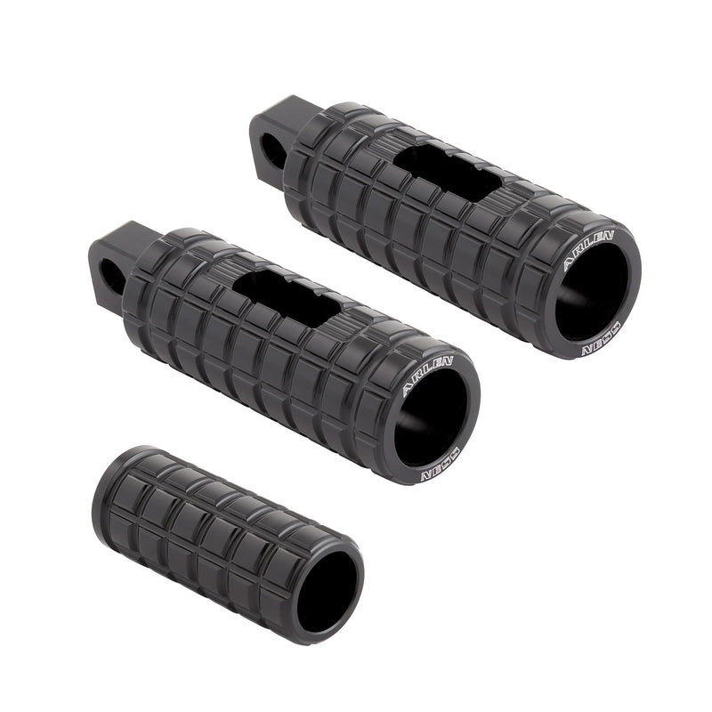 ARLEN NESS SPEEDLINER FOOTPEGS, BLACK - 18-up M8 SOFTAIL PASSENGER - 400-038 - PartsOutlet.com.au