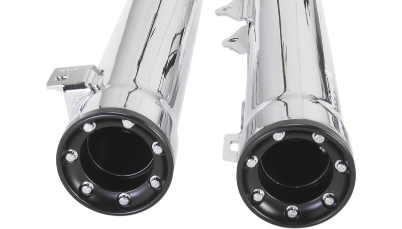 COBRA 3" RPT Mufflers - FXD '08-'17 - Chrome - 6056