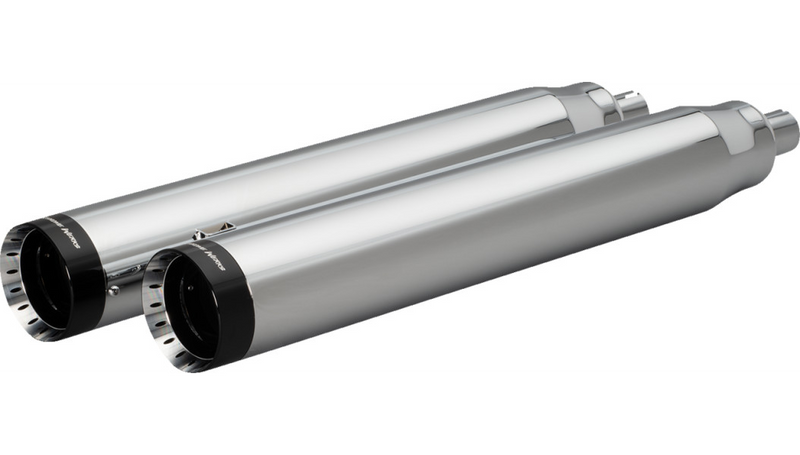 KHROME WERKS 4-1/2" War Hammer Mufflers - NO saddlebags - Chrome - Indian Touring '14-'22 - 202230