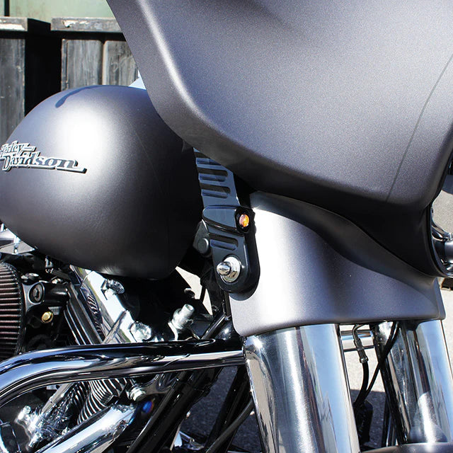 JOKER MACHINE Streamliner Turn Signals - Smooth - Black - '14-'20 FL - 05-211-1 - PartsOutlet.com.au