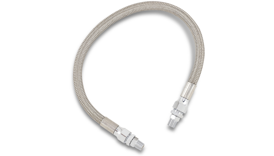 DRAG SPECIALTIES Oil Line with Fittings - Stainless Steel - 16" 616