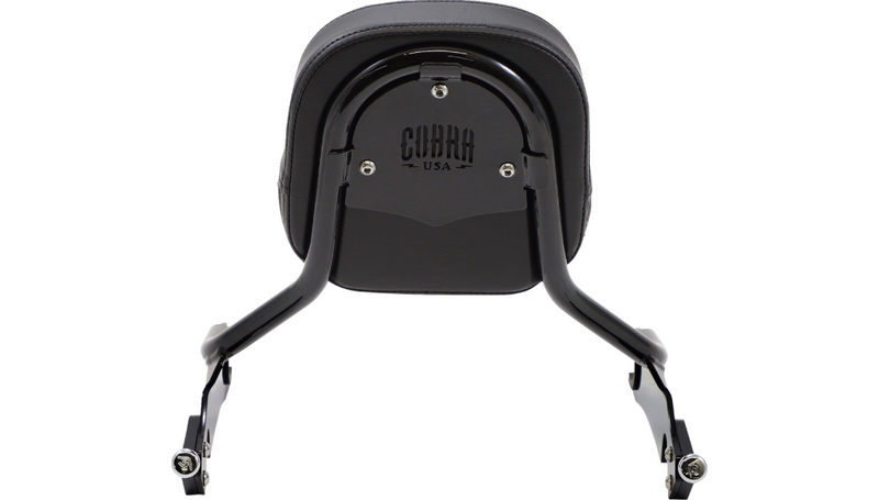 COBRA Detachable Backrest - Black - Short - Indian '14-'22 Chieftain 502-2205B - PartsOutlet.com.au