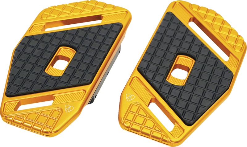 ARLEN NESS SpeedLiner Passenger Floorboards - Gold - FL '99-'23 - 410-042 - PartsOutlet.com.au