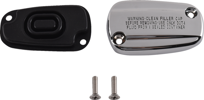 DRAG SPECIALTIES Rear Master Cylinder Cover - M8 Softail - Chrome 78700 - PartsOutlet.com.au