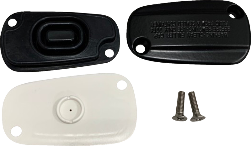 DRAG SPECIALTIES Rear Master Cylinder Cover - M8 Softail - Black 78700B - PartsOutlet.com.au