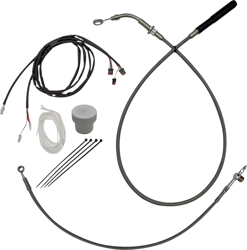 FAT BAGGERS INC. EZ Install Kit - +6" - FLHT, FLHX - Braided 119014