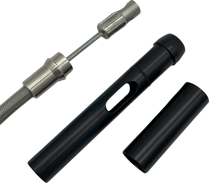 FAT BAGGERS INC. EZ Install Upper Clutch Cable - FLHX/FLTR SE - Stock - Braided 108000
