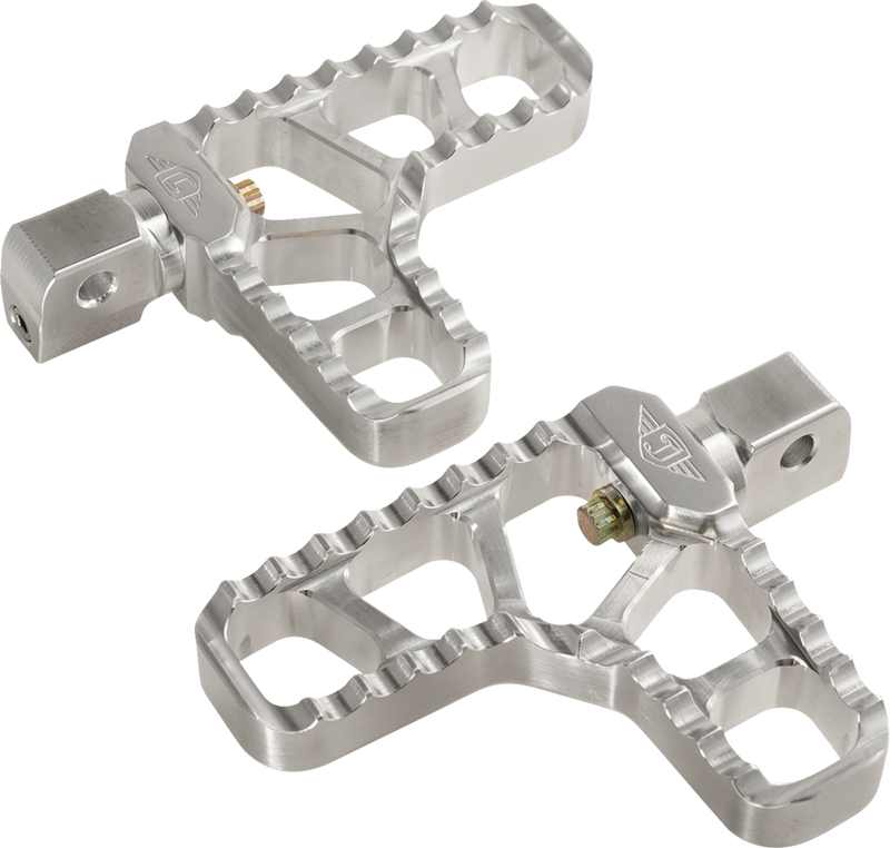 JOKER MACHINE Serrated Heel Pegs - Silver - Indian Scout - 08-62-8 - PartsOutlet.com.au
