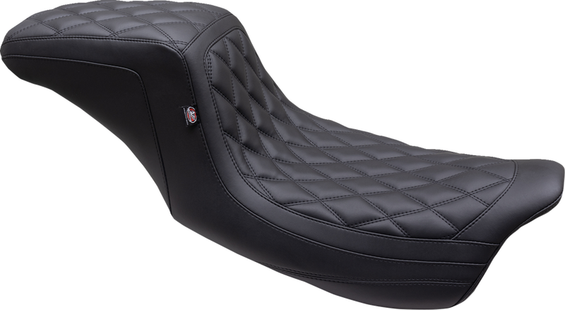 MUSTANG One Piece 2-Up Squareback Seat - Double Diamond - Black Stitch - FL '08-'24 - 75299 - PartsOutlet.com.au