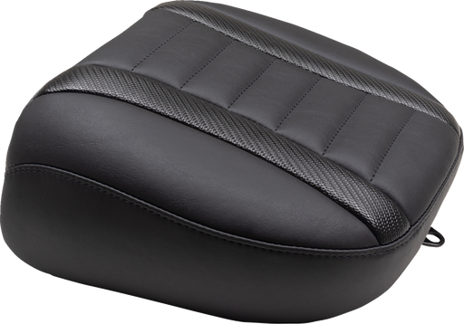 MUSTANG Deluxe Touring Passenger Seat - Black Stitch - Carbon Fiber Inlay - FLH/FLT '23-'24 - 88402 - PartsOutlet.com.au