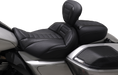 MUSTANG Deluxe Touring Solo Seat - Black Stitch - FLT/FLH '23-'24 - 89401 - PartsOutlet.com.au