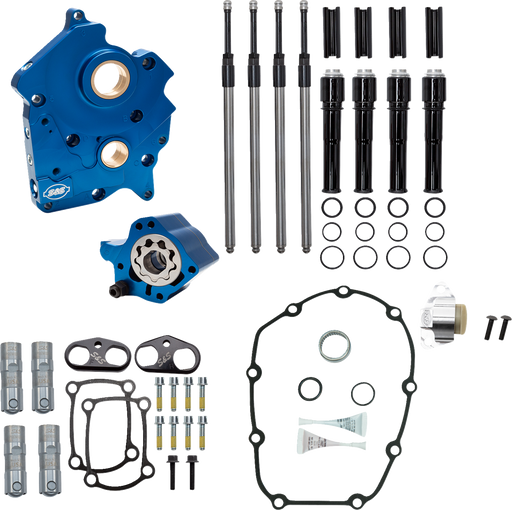 S&S CYCLE Cam Chest Kit without Cams - Chain Drive - Oil Cooled - Black Pushrods - M8 310-1262 - PartsOutlet.com.au