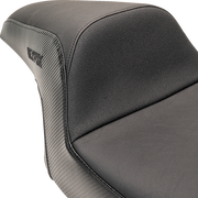 SLYFOX Drifter Seat - Black Logo - Smooth Vinyl - Carbon Fiber - FL '97-'07 0801-1612