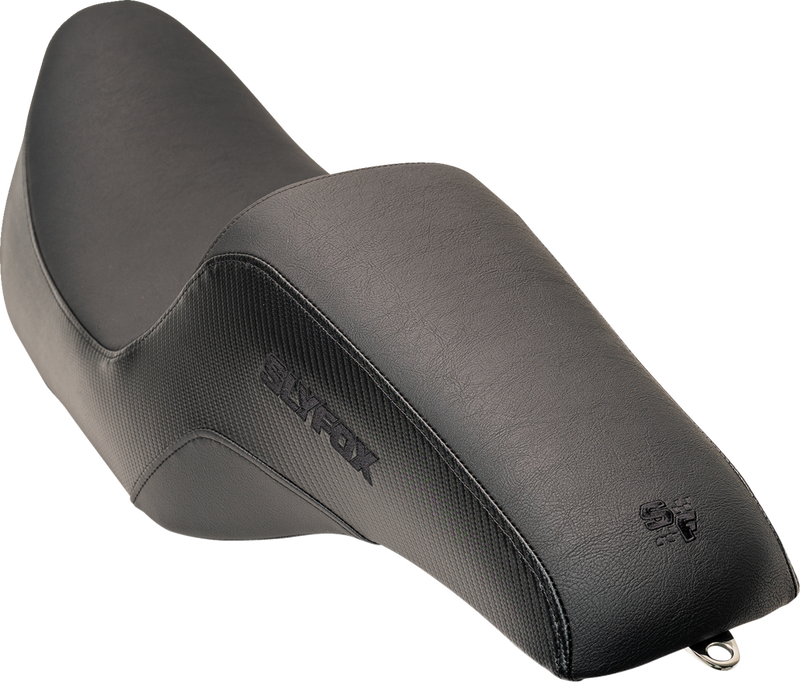 SLYFOX Drifter Seat - Black Logo - Smooth Vinyl - Carbon Fiber - FL '97-'07 0801-1612