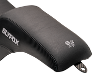 SLYFOX Lowrider Drifter Seat - Gray Logo - Smooth Vinyl - Carbon Fiber - FXLR/FLSB '18-'24 0802-1590