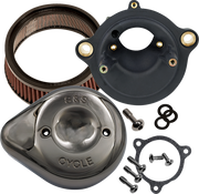 S&S CYCLE Stealth Air Cleaner Kit with Lava Chrome Teardrop for 2023-2024 121 CVO M8 Touring Models , 2024 Road Glide and Street Glide - PartsOutlet.com.au