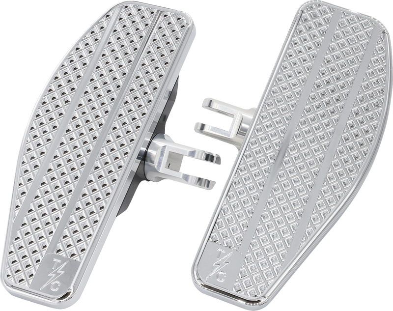 THRASHIN SUPPLY CO. Mini Floorboards - 2018+ M8 Softail - Chrome TSC-2030-3 - PartsOutlet.com.au