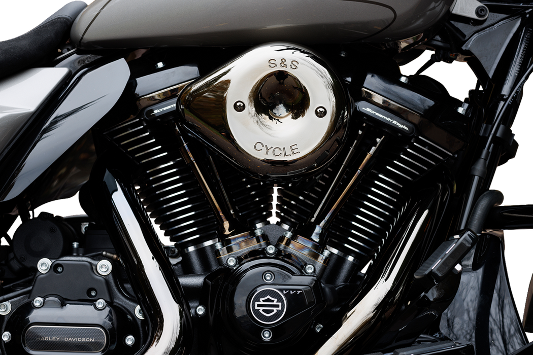 S&S CYCLE Stealth Air Cleaner Kit with Lava Chrome Teardrop for 2023-2024 121 CVO M8 Touring Models , 2024 Road Glide and Street Glide - PartsOutlet.com.au