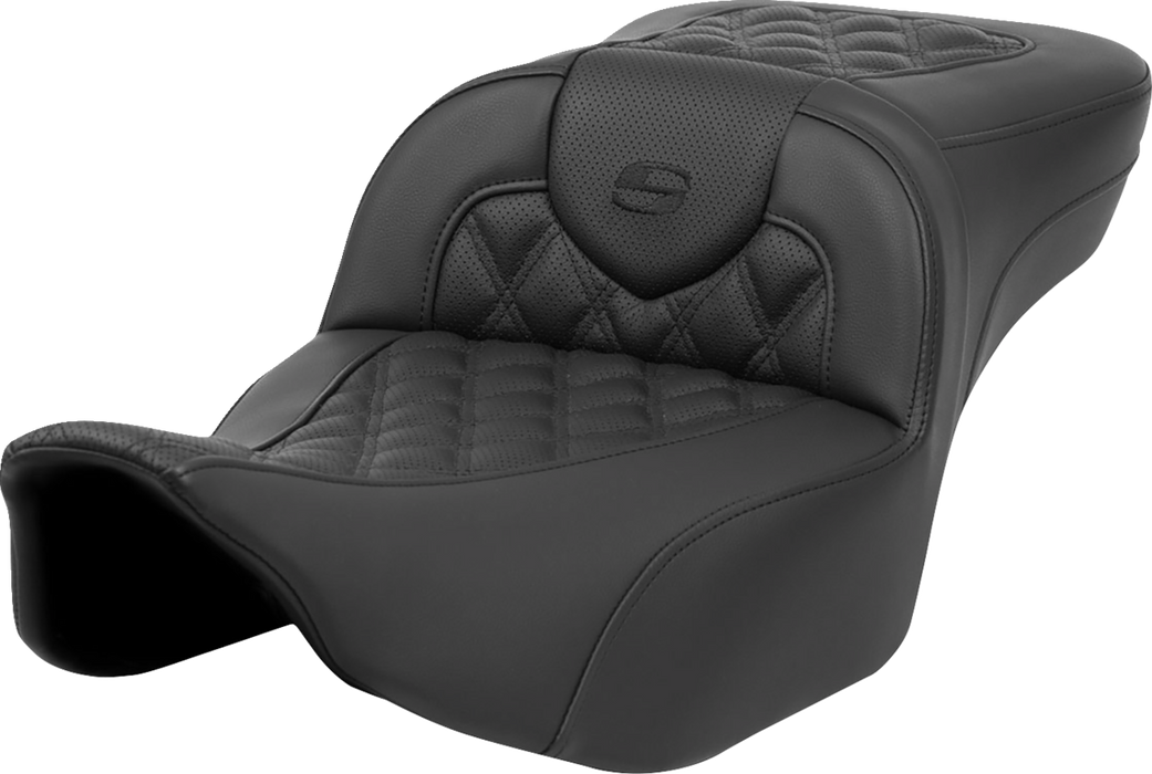 SADDLEMEN Roadsofa Extended Reach Seat - Lattice Stitch - without Backrest - FL '23-'24 - 823-07-184 - PartsOutlet.com.au