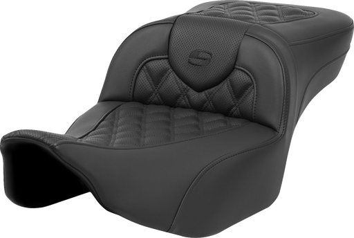 SADDLEMEN Roadsofa Extended Reach Seat - Lattice Stitch - without Backrest - FL '23-'24 - 823-07-184 - PartsOutlet.com.au