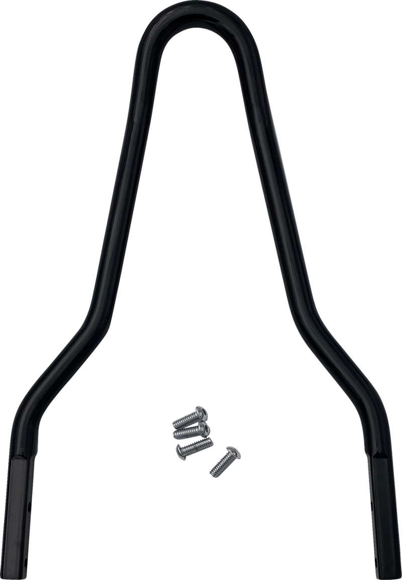 DRAG SPECIALTIES Sissy Bar - Black - 10.12"H x 8.75"W X08-0040GBR