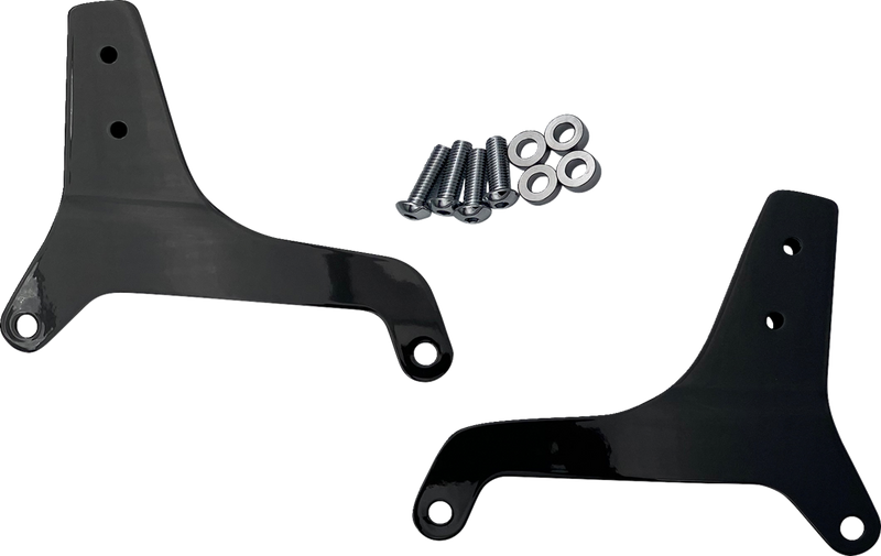 DRAG SPECIALTIES Side Plates - Black X08-0017GB