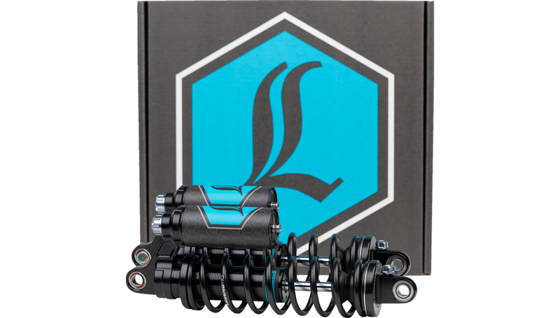 LEGEND SUSPENSION REVO ARC Piggyback Shocks - Standard - Black - 13" - '04+ Sportster - 1310-1894