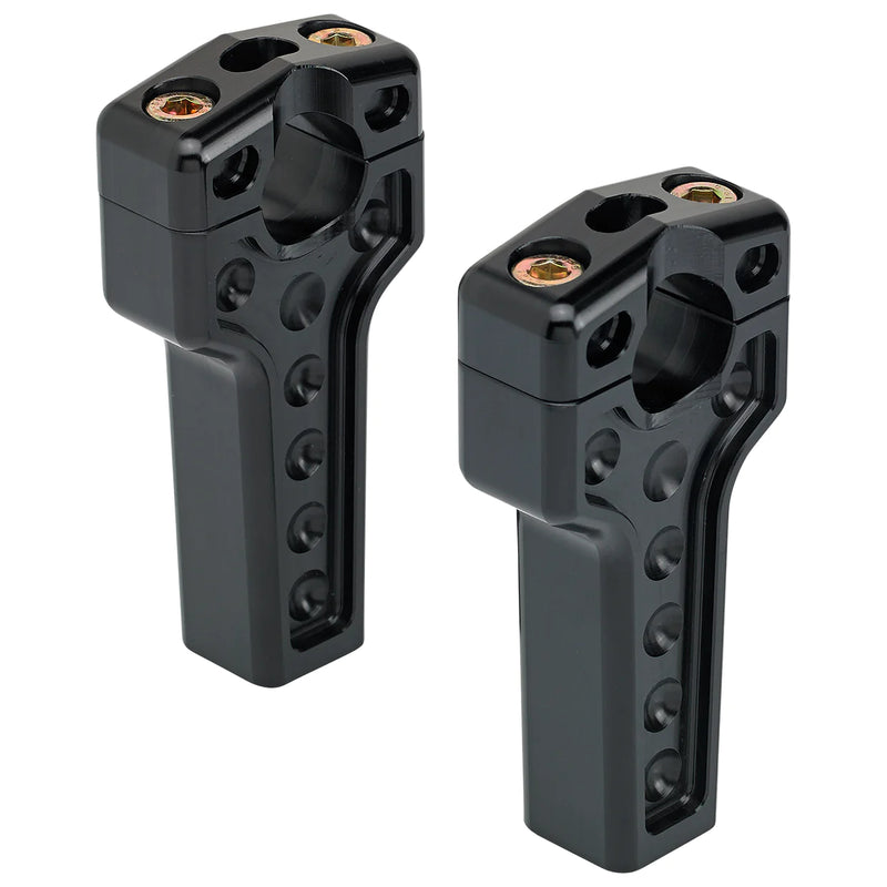 JOKER MACHINE Risers - Dual - 4" - Harley Davidson - Black - 03-864B
