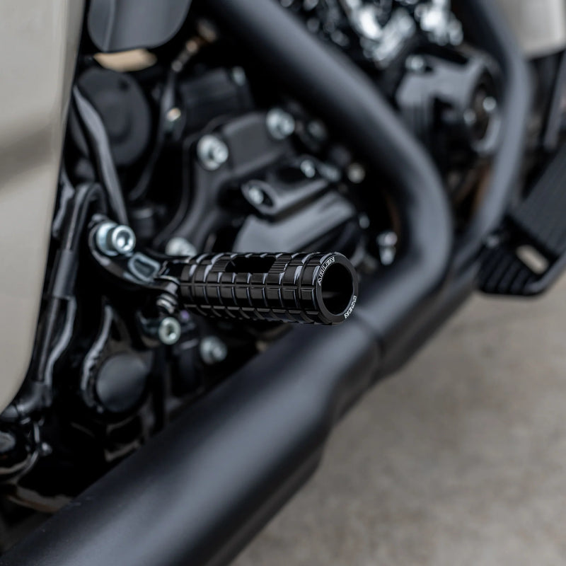 ARLEN NESS SPEEDLINER FOOTPEGS, BLACK - 18-up M8 SOFTAIL PASSENGER - 400-038 - PartsOutlet.com.au