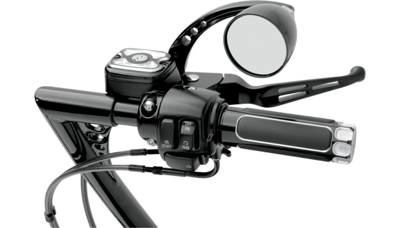 DRAG SPECIALTIES Levers - Slotted - HD '96-'17 - Black H07-0769B - PartsOutlet.com.au