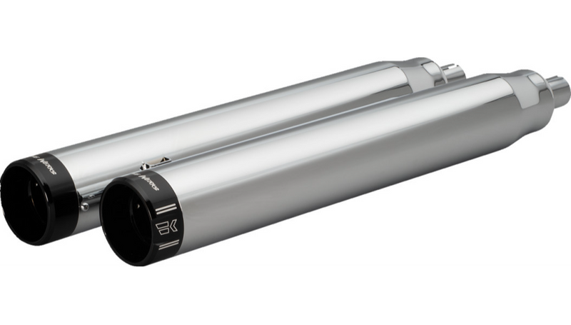 KHROME WERKS 4-1/2" War Hammer Mufflers - NO saddlebags - Chrome - Indian Touring '14-'22 - 202230