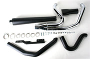 BASSANI XHAUST Road Rage 2:1 Exhaust - Black - Long - '86-'17 Softail 12121J - PartsOutlet.com.au