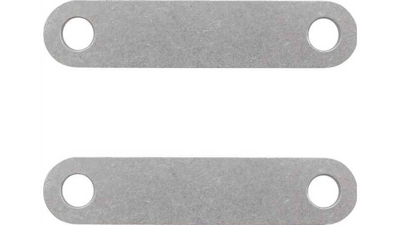 KLOCK WERKS Hugger Front Fender Mounting Blocks - For 21" Wheels - Satin - FLST '86-'17 - KWFS-02-0102