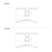 BILTWELL Handlebar - H2 - Chrome - SLOTTED - 6202-1056 - PartsOutlet.com.au