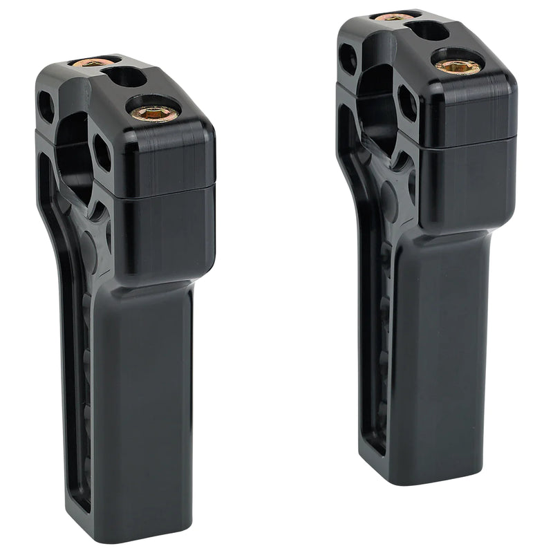 JOKER MACHINE Risers - Dual - 4" - Harley Davidson - Black - 03-864B