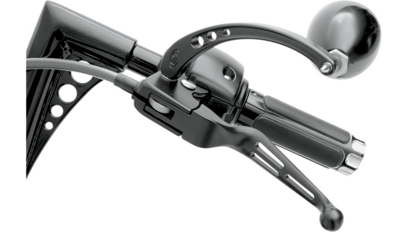DRAG SPECIALTIES Levers - Slotted - HD '96-'17 - Black H07-0769B - PartsOutlet.com.au