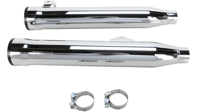 COBRA 3" RPT Mufflers - FXD '08-'17 - Chrome - 6056