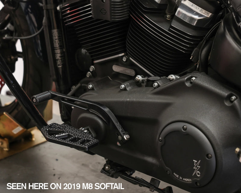 THRASHIN SUPPLY CO. Apex Mini Floorboards - Front - Black - '18-'23 Softail - TSC-2217-1-SF - PartsOutlet.com.au