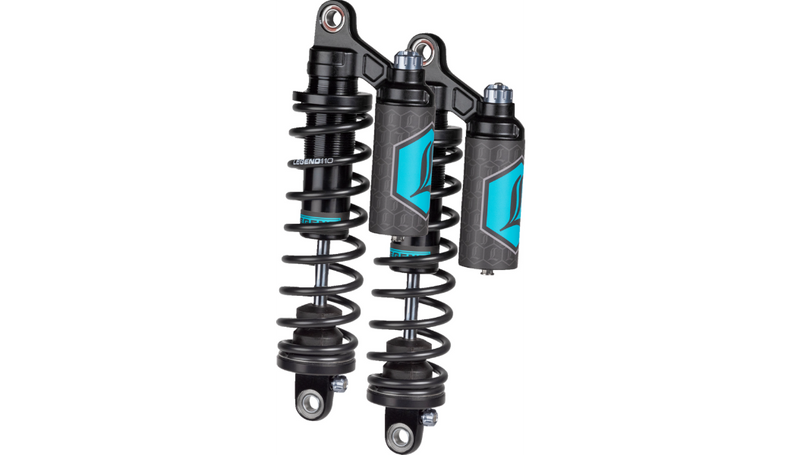 LEGEND SUSPENSION REVO ARC Piggyback Shocks - Standard - Black - 13" - '04+ Sportster - 1310-1894