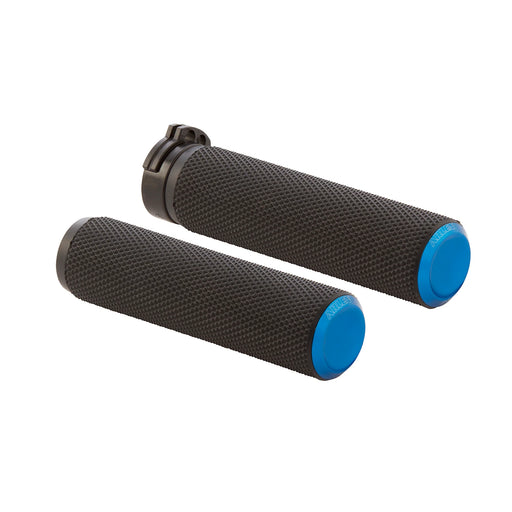 ARLEN NESS KNURLED GRIPS, BLUE - CABLE - 07-335 - PartsOutlet.com.au