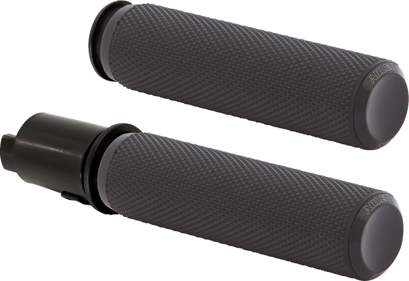 ARLEN NESS Grips - Knurled - TBW - Black - 24-later FLHX / FLTRX - 500-050 - PartsOutlet.com.au