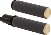 ARLEN NESS Grips - Knurled - TBW - Brass - 24-later FLHX / FLTRX - 500-052 - PartsOutlet.com.au