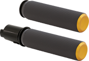 ARLEN NESS Grips - Knurled - TBW - Gold - 24-later FLHX / FLTRX - 500-054 - PartsOutlet.com.au